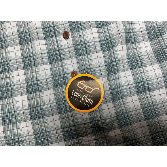 Ariat Rebar Button Down Shirt Women's L Plaid Blue Durastretch Roll Tab Sleeve - Picture 2 of 12